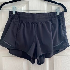 LuluLemon “Hotty Hot” athletic shorts, black, size 8